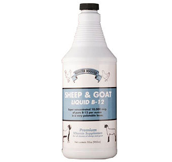Sheep and Goat Liquid B-12 Rooster Booster
