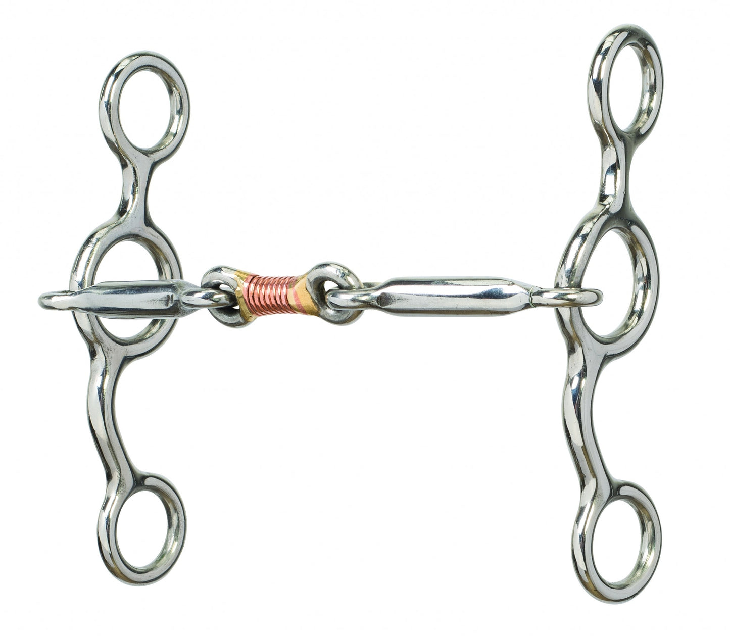 WVR DOGBONE COWHORSE BIT SS, WIRE WRAP
