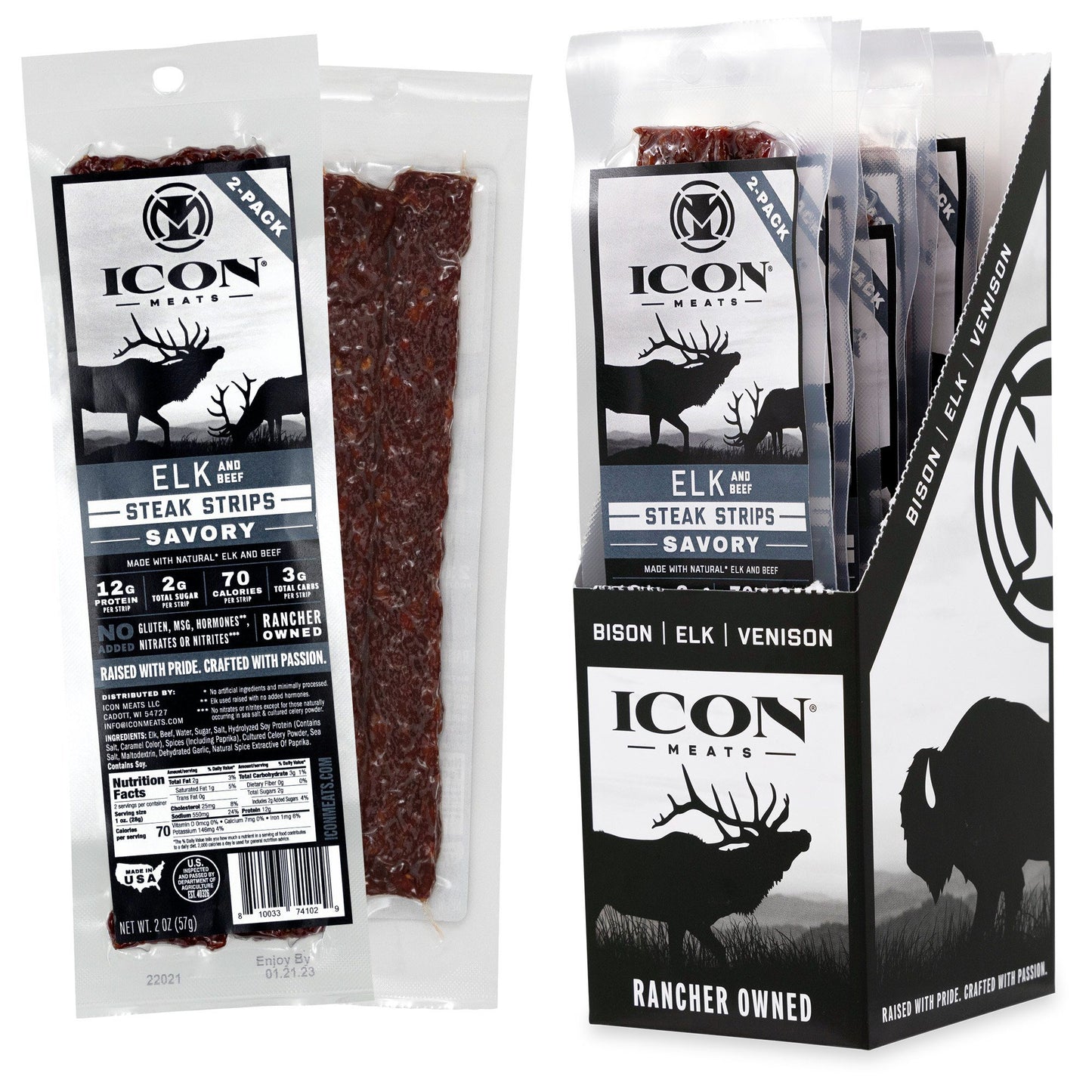 Icon Savory Elk Strip 2oz