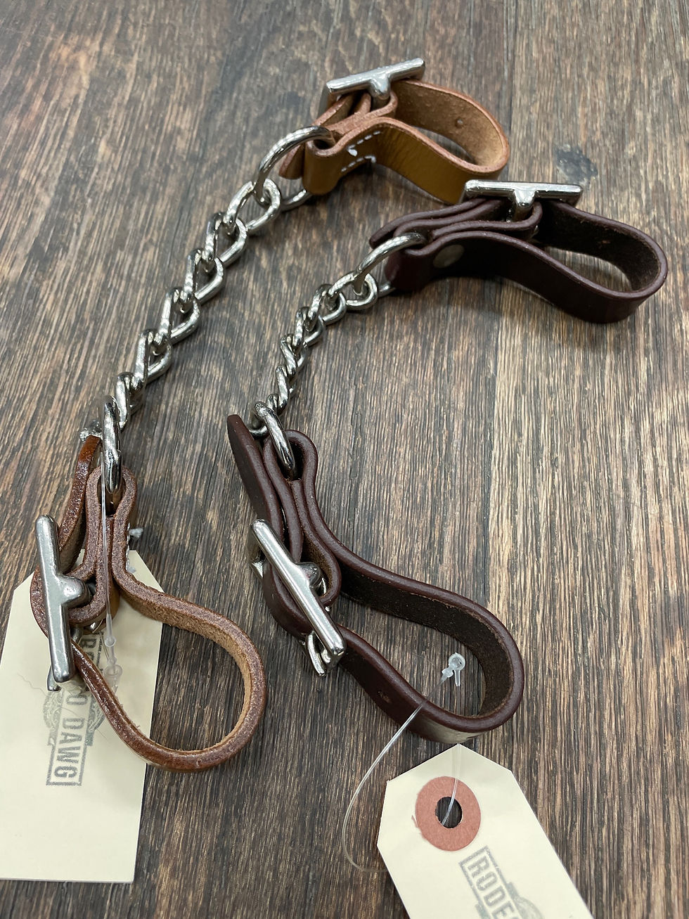 Single-Chain Curb Strap – Latigo or Harness Leather | 5/8"