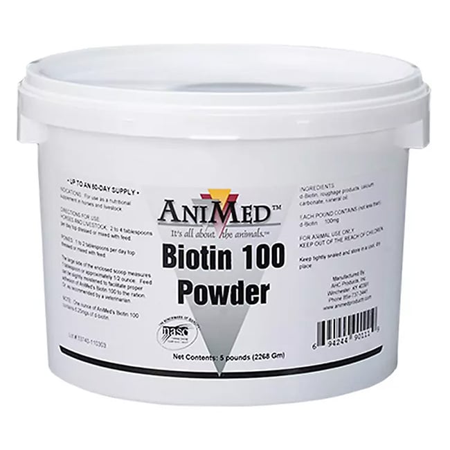 Biotin 100 Powder-5 lb-Animed