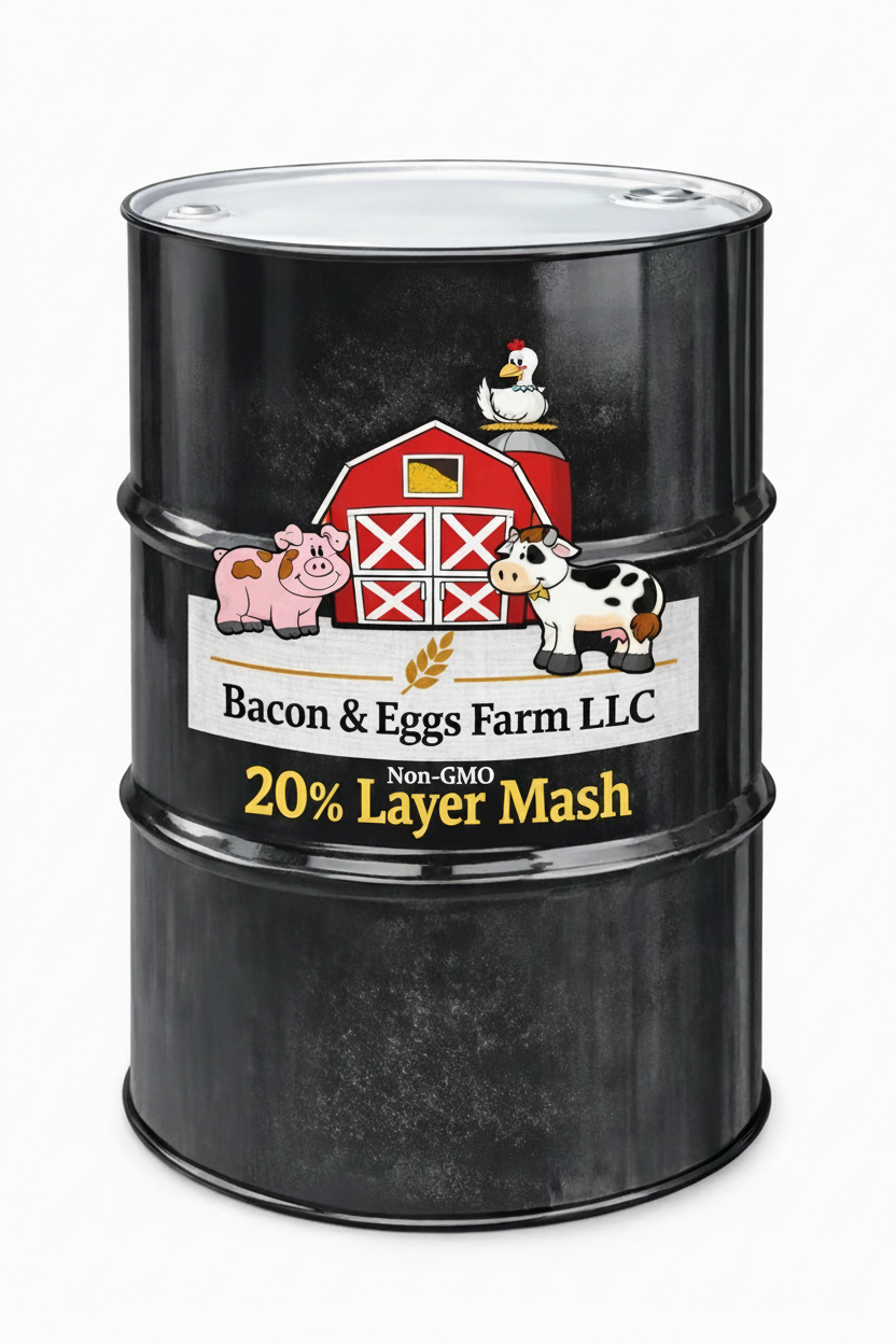 B&E 20% Non-GMO Layer Mash Barrel