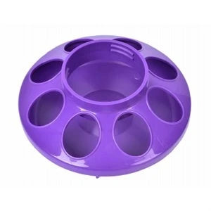 Chick Feeder For Qt. Jar, Purple Plastic