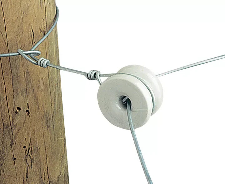 Gallagher-Porcelain Reel Donut Style Electric Fence Insulator
