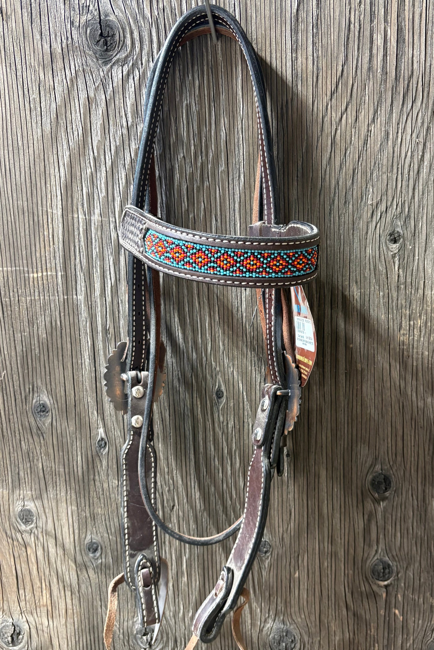 Beaded Brow Band Headstall