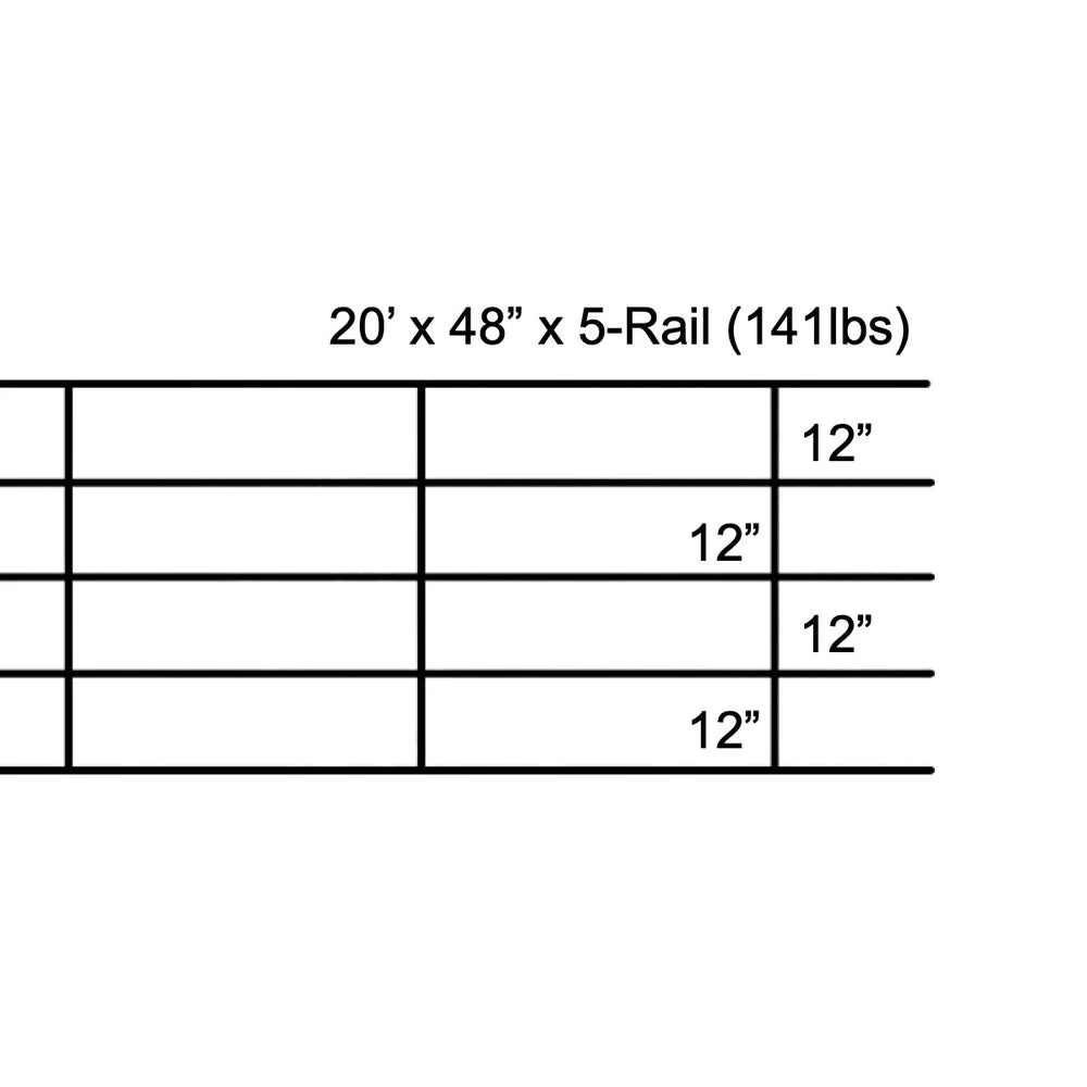 MCE- Continuous Fencing- 1-5/8 Inch-5 Rail