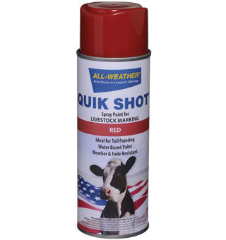Markal-All Weather-Quick Shot Inveted Tip Spray Paint-13 Oz-Red