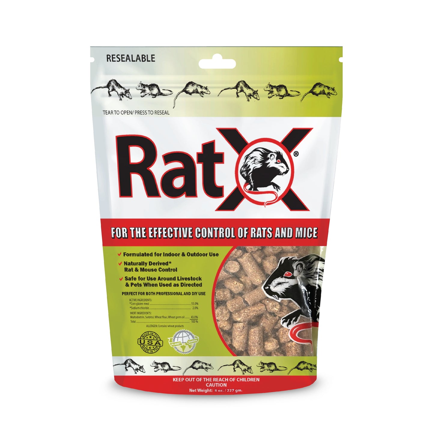 RatX 8 Oz. Rat/Mouse Killer Pellets