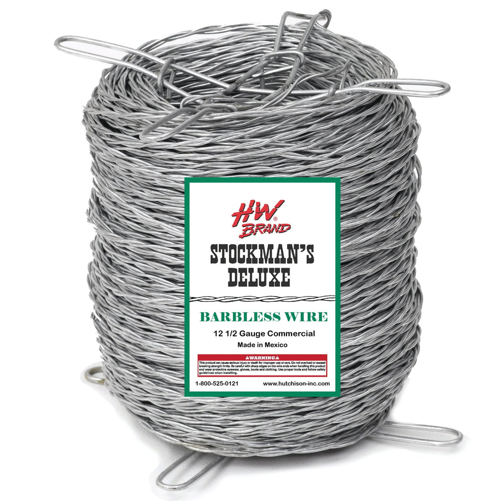 H&W-Commercial Barbless Wire- 12 1/2 GA-1320ft