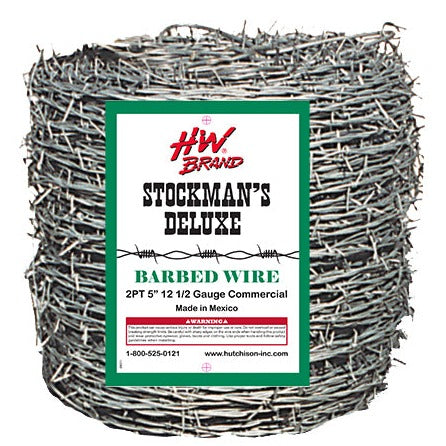 H&W-Barb Wire 2Pt-5in Spacing-12 1/2 Ga