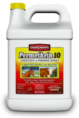 Permethrin 10 Livestock & Premise Insecticide, Spray Concentrate, 1 Gal