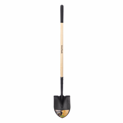 Green Thumb Round Point Shovel with Wood Long Handle