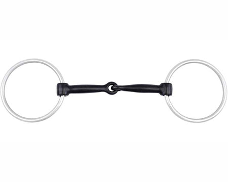 Cowboy Tack® Ring Snaffle – 5" Sweet Iron Mouth | 3" Stainless Steel Rings