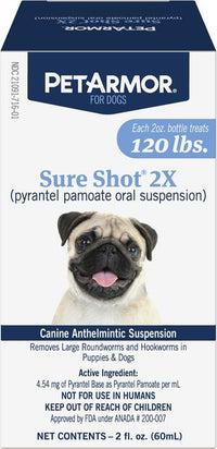 Petarmor Sureshot 2X Dewormer