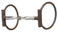 WVR OFFSET D-RING SNAFFLE COPPER INLAY
