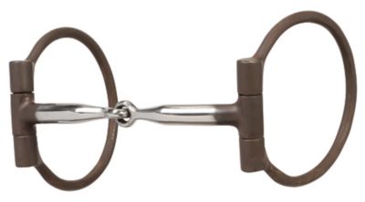 WVR OFFSET D-RING SNAFFLE COPPER INLAY