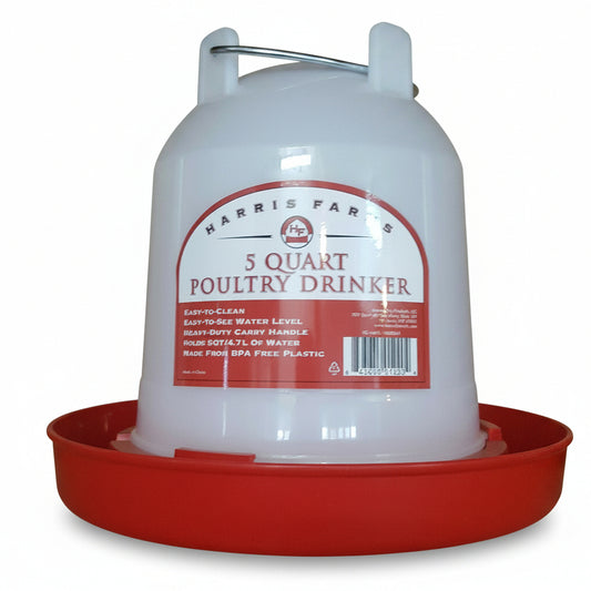 Harris Farms-5Qt Plastic Poultry Waterer