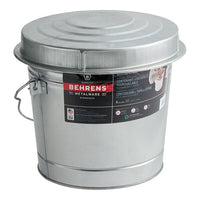 Behrens 6 Gal. Galvanized Locking Lid Trash Can with Lid
