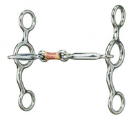 WVR DOGBONE COWHORSE BIT SS, WIRE WRAP