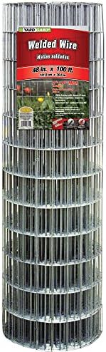 Galvanized Welded Wire Mesh Fence, 4 X 2-in. Mesh, 14-ga., 48-in. X 50-ft.-Yardgard