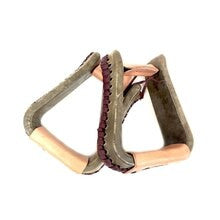 Rawhide Bell Bottom Stirrups – Wood Core | Sold as Pair
