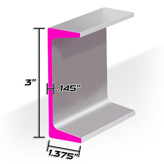 CHANNEL 3" X 3.5"