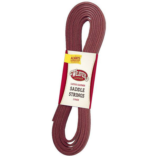 Weaver Burgundy Latigo Saddle Strings Handy Pack - 1/2" x 72"