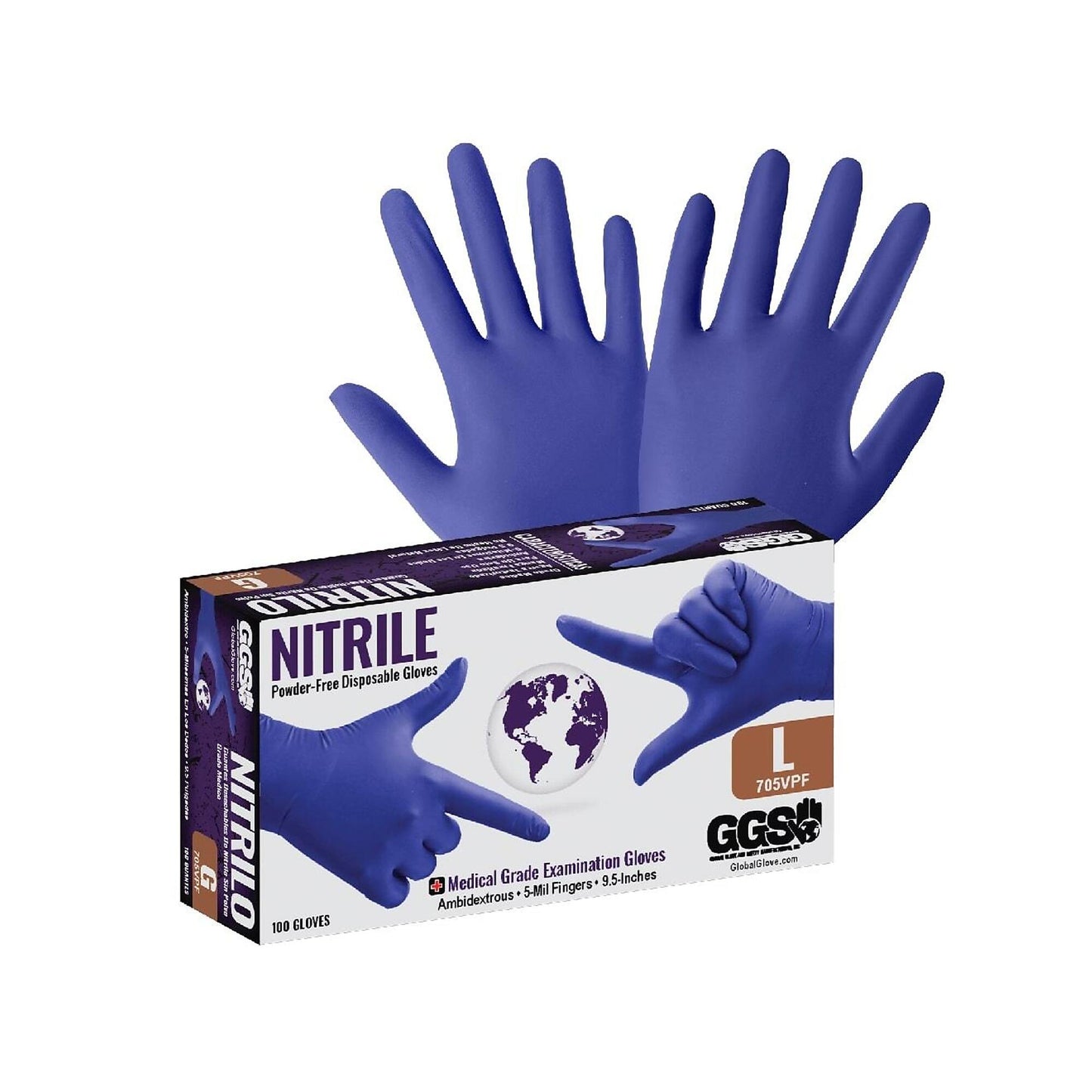 GLOVE NITRILE XL BLUE 1890