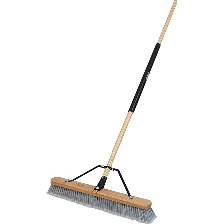 HARPER 24" SMOOTH PUSH BROOM GRAY