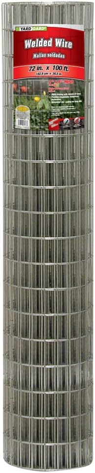 Galvanized Welded Wire Fence, 4 X 2-in. Mesh, 14-ga., 72-in. X 100-ft.-Yardgard