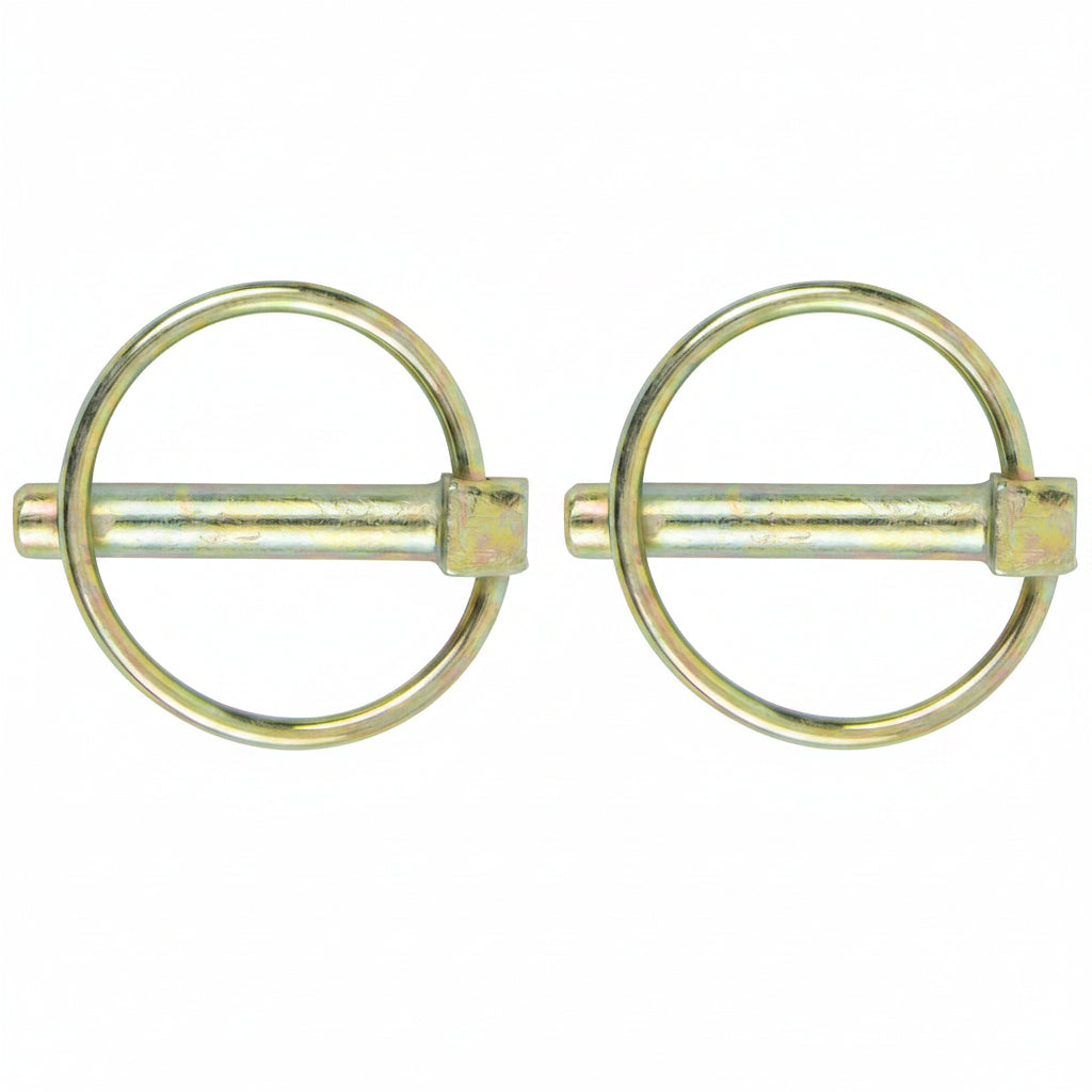 Double HH 7/16 In. x 1-1/2 x 2-1/8 In. Category 1 Yellow Zinc-Plated Lynch Pin (2-Pack)