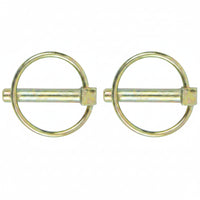 Double HH 7/16 In. x 1-1/2 x 2-1/8 In. Category 1 Yellow Zinc-Plated Lynch Pin (2-Pack)