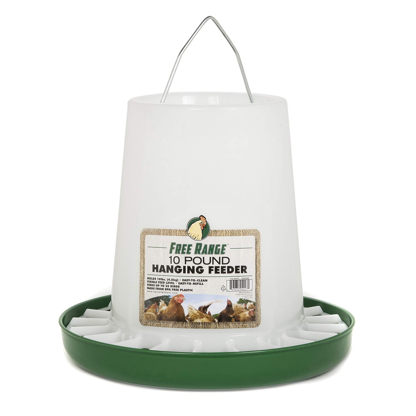 HANGING POULTRY FEEDER 10LB