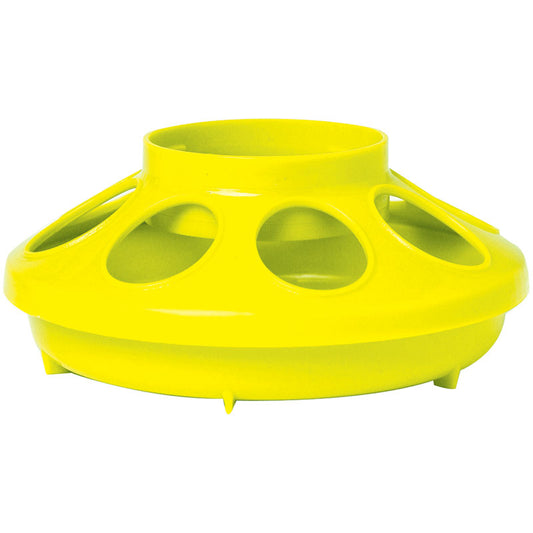 Miller-Plastic Feeder Base Yellow Quart
