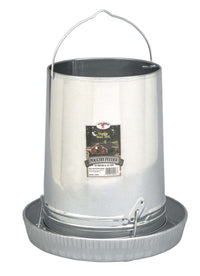 Little Giant-Galvanized Hanging Poultry Feeder, 30 Lb Capacity, Rolled Edge Design