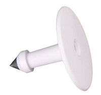 Y-Tex-All-American Male Blank Button Ear Tag- White 25-Box
