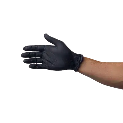Aspen Nitrile Exam Gloves, Powder-Free, Black, Medium, 100 Count