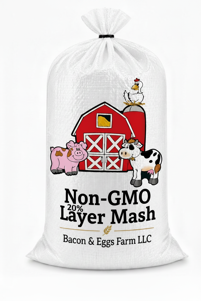 B&E Non-GMO 20% Layer Mash, 50lb