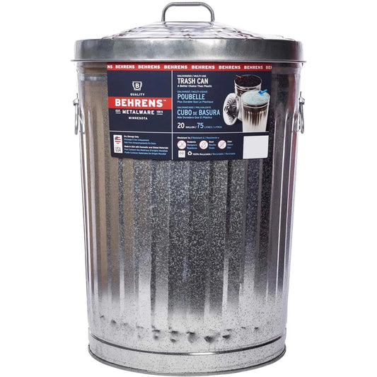 Behrens- Tash Can Galvanized (20 Gal)