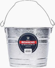Behrens-5 Qt. Round Galvanized Steel Utility Tub.