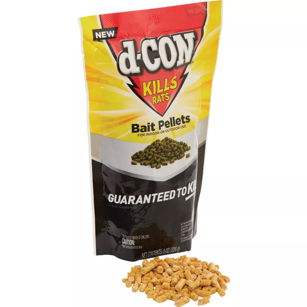 D-Con Pellet Rat And Mouse Poison, 8 Oz.