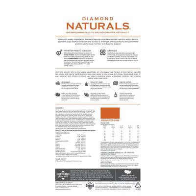 Diamond Naturals Chicken & Rice Formula All Life Stages Dog Food