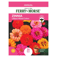 Ferry-Morse Zinnia Seeds - Lilliput Mixed Colors
