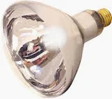 Infrared Heat Reflector Light Bulb, Clear, 250 Watt