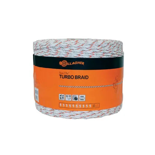 Gallagher- 3/16inch Turbo Braid - 1312ft-400M