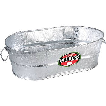 Behrens-Galvanized Oval Tub ~ 2 Gallons