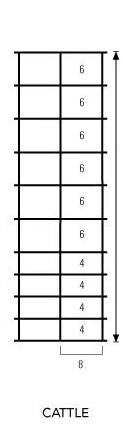 H&W- Wire Cattle Panel-50 In X 16 Ft