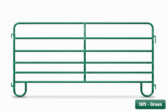 H&W-Western Corral Panel-16 Ft- Green