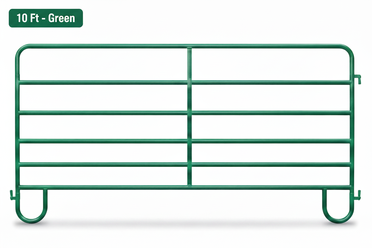 HW-Western Corral Panel-10 Ft- Green