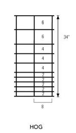 H&W Brand- Wire Hog Panel-34in X 16 Ft. 4 GA